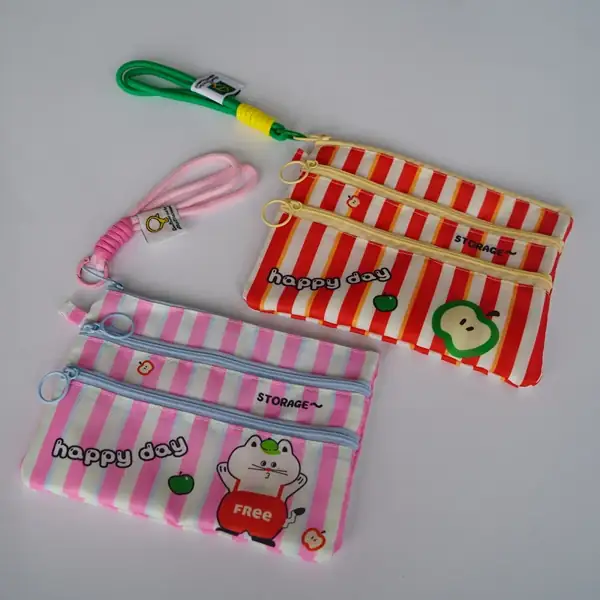 Cartoon Striped Travel Organizer Bag